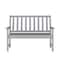 Flash Furniture Ellsworth 50 All Weather Indoor/Outdoor Recycled HDPE Bench with Contoured Seat in Gray LE-HMP-2035-12-GRY-GG - alternate 3